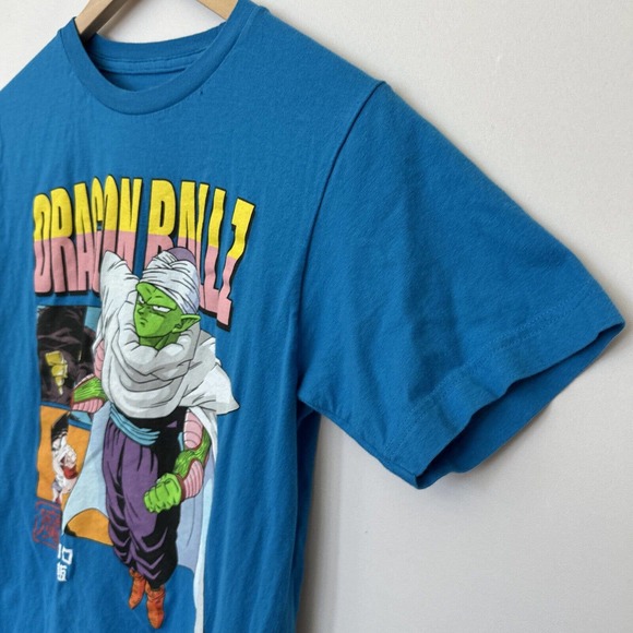Dragon Ball Z Piccolo Gohan Mens T-Shirt Top Bright Blue Size Small Short Sleeve - Picture 4 of 9